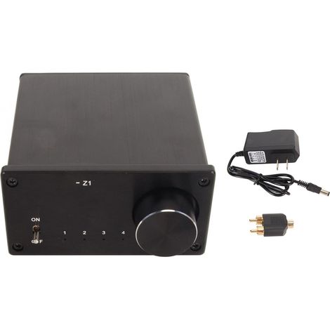 4-in-1-RCA-Audio-Umschalter, HiFi-Qualität, verlustfreie Übertragung, Zweikanal-Stereo, US-Stecker 100–240 V (1/5)