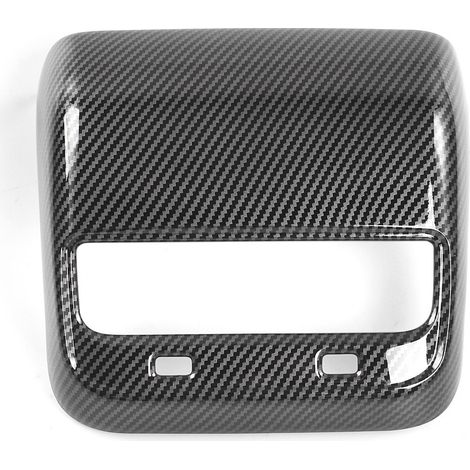Scratch-resistant decorative frame for rear air vents of Model 3/Y - Glossy carbon fiber textured car accessories