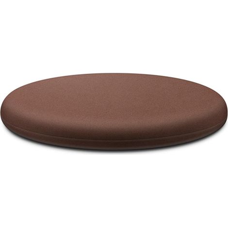 Housse de tabouret ronde en mousse à mémoire de forme de 40 cm, couleur café, pour la chambre à coucher, avec rembourrage lavable et respirant. (1/3)