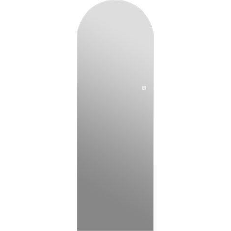 Miroir mural LED plein pied 150×50 cm avec éclairage d'arc, contrôle tactile dimmable et mémoire, 3 températures de couleur (1/5)