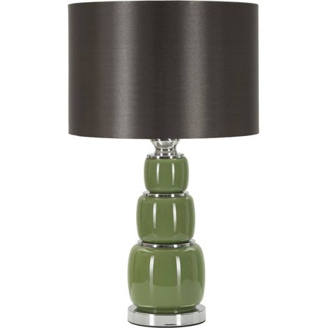 Dmora - Lampada da tavolo Batova, Luce da scrivania , Luminaria da ufficio, Lampada da lavoro, 33x33 h57 cm, Bianco e Grigio