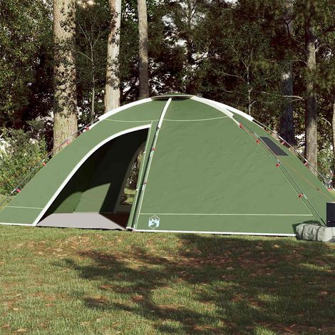vidaXL Tienda de campaña para 8 personas impermeable verde (1/5)