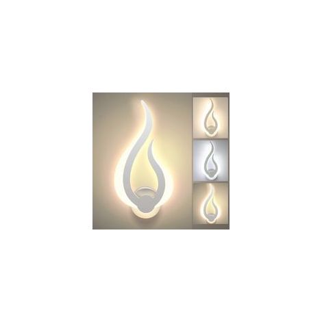 LED-Wandleuchte für den Innenbereich, 3 Farbtemperaturen, 10 W, Dreifarbenbeleuchtung, moderne Acryl-Wandleuchte, Nachtlicht für Kinderzimmer und Büro - Crezuo (1/5)
