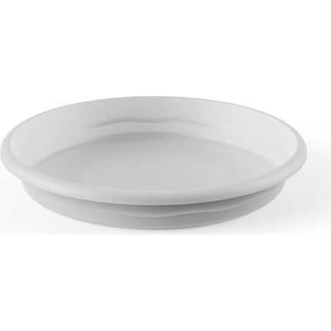 Plato de Inyección PLASTIKEN para Maceta Terra 30cm Blanco