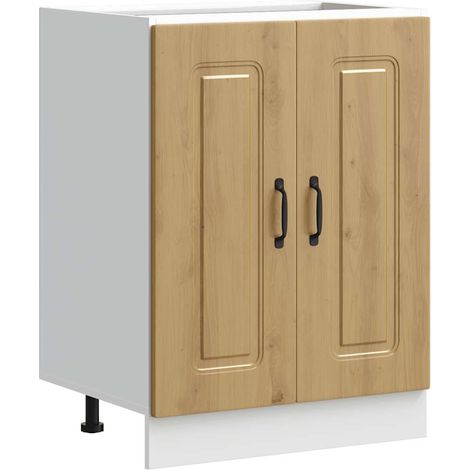 Maison Exclusive - Mueble bajo para fregadero Kalmar roble artesa