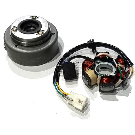 Zündanlage Stator 6 Spulen + Magnetzünder 139 FMB 4T Quad Cross ATV Moto 110 125 50 (1/5)