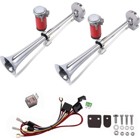 Klaxon Camion 12v, Trompette 12v, Klaxon Bateau, pour Voiture Camion Voiture Tricycle Bateau Train Etc (1/5)