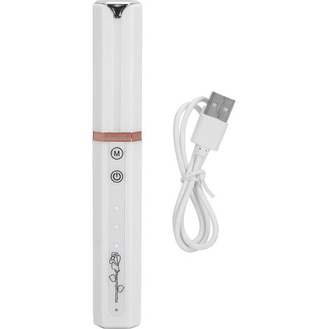 Chauffe-cils électrique rechargeable USB, outil de bouclage longue durée portable blanc (1/5)