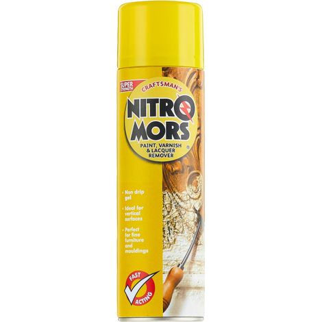 Nitromors Craftsman's 500ml Aerosol Paint, Varnish, and Lacquer Remover (Model NITNCM500)