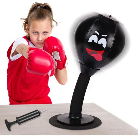 Sac de Frappe de Bureau avec Ventouse, Sac de Frappe Anti-Stress, Sac de Frappe Amusant pour Enfants, Adultes, collègues, Amis, Bureau