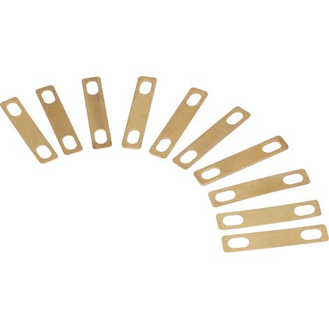 10 Cales de Sillet en Laiton pour Guitare/Basse, Réglage Hauteur Rapide, Antirouille (1/5)