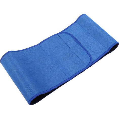 Ceinture de taille ajustable et respirante pour affiner et soutenir l'abdomen - Modèle bleu (1/5)