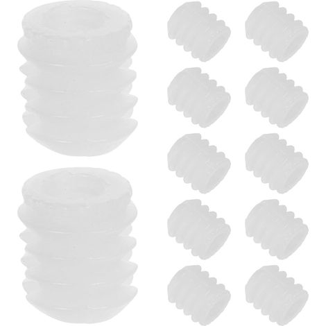 Chevilles en Plastique Blanc 100pcs pour Vis de Charnière D'armoires, Inserts Anti-glisse et Fixation Sécurisée pour Portes de Meubles et Tables de Chevet (1/5)