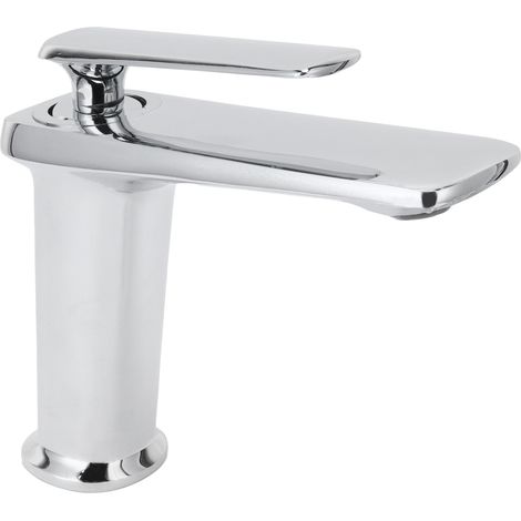 Robinet de lavabo en cuivre monotrou avec eau chaude et froide pour la maison ou l'hôtel G1/2