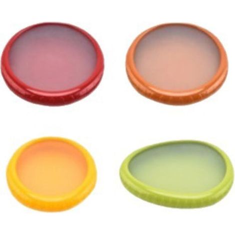 Un juego de cuatro recipientes de almacenamiento reutilizables es ideal para mantener frescos los aguacates, los tomates, las manzanas, el ajo y las cebollas. (1/5)
