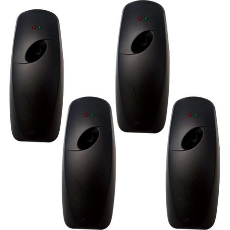 Lot de 4 Diffuseurs Automatiques de Désodorisant Muraux - JINFGERNE - Parfaits pour Salle de Bain et Toilettes, Réglages Ajustables et Installation Facile
