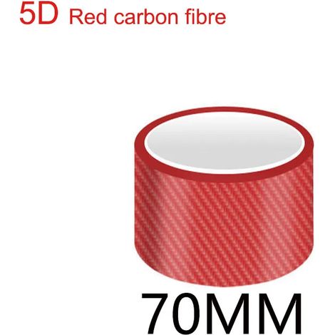 (5 m,70 mm) Autocollants de protection 5D pour portières de voiture,anti-rayures,ruban nano rouge,film protecteur pour seuil de coffre et bords de portières (1/3)
