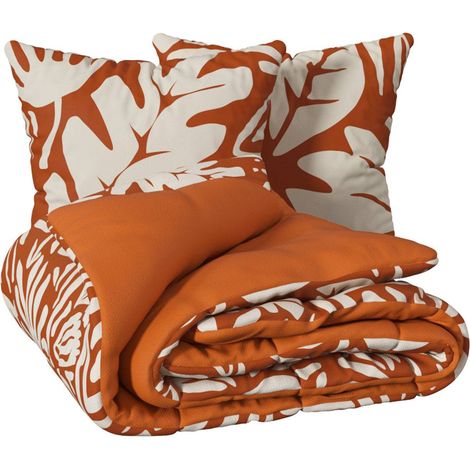 Juego de cama Homy, 220 x 240 cm, naranja - Atmosphera créateur d'intérieur (1/4)