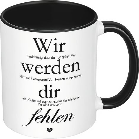 Tasse de départ collègue – Mug humoristique à impression double face avec cuillère – Cadeau d’adieu pour collègue homme ou femme – Tasse à café en céramique de haute qualité, lavable au lave-vaisselle (1/5)