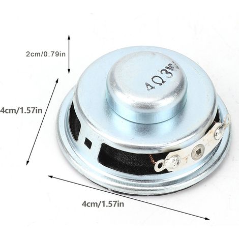 2 altavoces estéreo de bocina de 3 W y 4 Ω (4 cm) para mini amplificador (1/5)