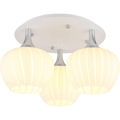 Globo - plafoniera - MAXY - bianco - vetro - Ø 45cm - E27 - (1/5)