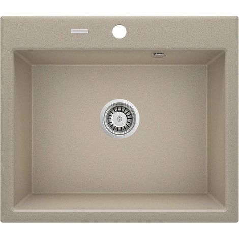 Granitspüle, 1 Becken, sandfarbener Stahl, ZQN 7103 (1/5)