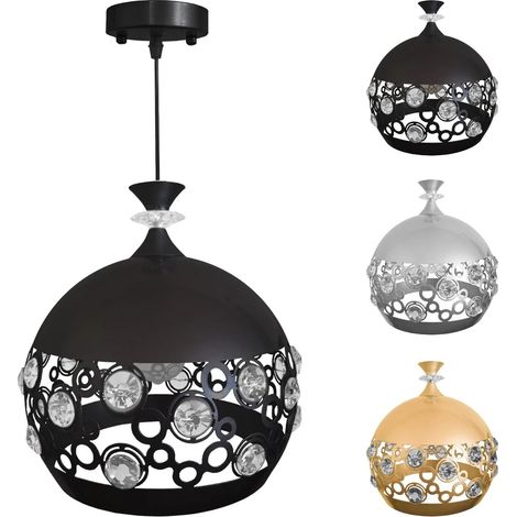 Lampadario ARABESQUE moderno a sospensione con singolo globo nero
