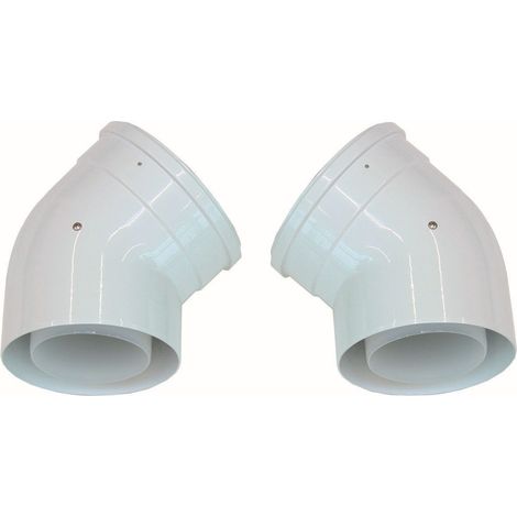 Vaillant Coude 45 degrés 110/160 mm (2 pièces) concentrique PP, 0020106379