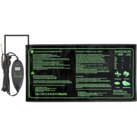 50 x 25 cm Tapis Chauffant Plantes, 230 V Reptile Température Coussin Chauffant Amphibiens Tapis pour Animaux de Compagnie Tapis de Lit Chaud Sûr et Durable (1/5)