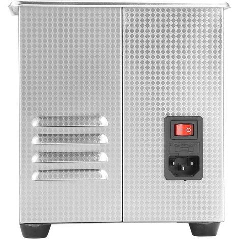 Nettoyeur à ultrasons 1,3 L, élément chauffant en acier inoxydable, minuterie, couvercle de qualité industrielle (1/5)