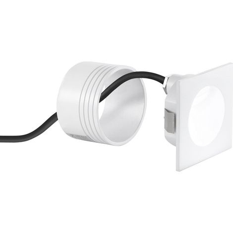 "Segnapassi LED da esterno ONYX quadrato bianco 2W 4000K (luce naturale)" (1/2)