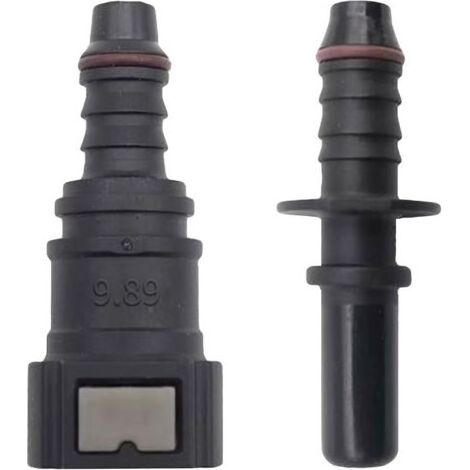 2pcs Raccord durite Essence, Connecteur de Tuyau de Carburant Droit Femelle,9.89 Tuyau de Ligne de Carburant Raccord Rapide id8 Raccord Rapide Traversant Raccord de Voiture (1/5)