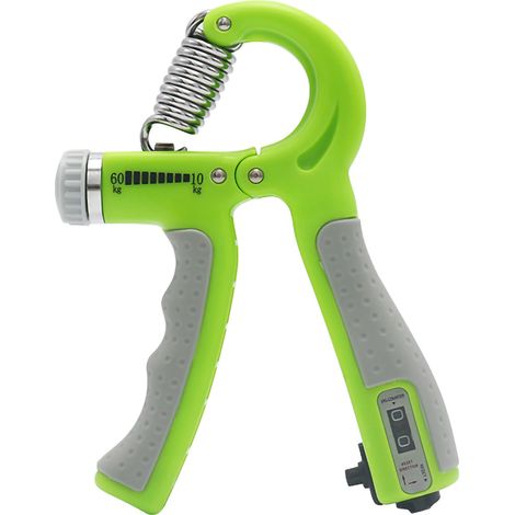 Poignet renforcé entraîneur de force ajustable extenseur de main pour arthrite vert (1/5)