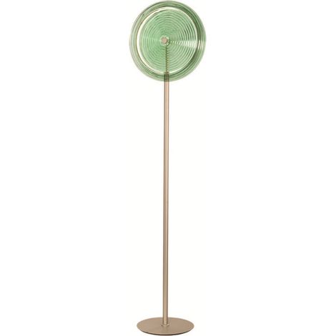 Piantana a LED JOKEY in metallo e vetro decorato Verde H170 cm (1/3)