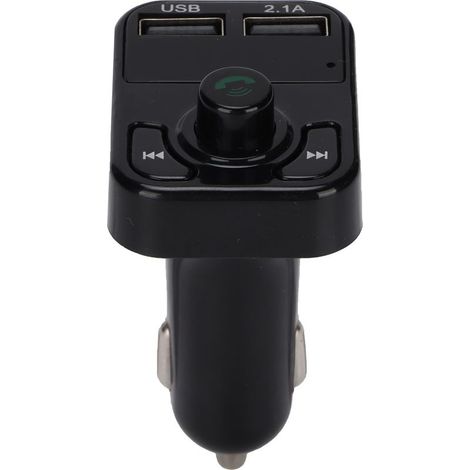 Émetteur FM Bluetooth 5.0 pour Voiture, Chargeur Double USB, Main Libre, Compatible MP3, Carte Mémoire et Clé USB (1/5)