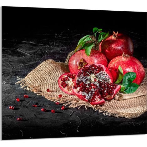 Panneau de verre pour cuisine 65x60 Bleu marine (1/5)