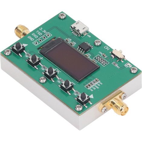 Programmierbarer digitaler 6-GHz-HF-Dämpfungsregler, 30-dB-Schritte, 0,25-dB-Schritte, Modul mit OLED-Display, CNC-Gehäuse (1/5)