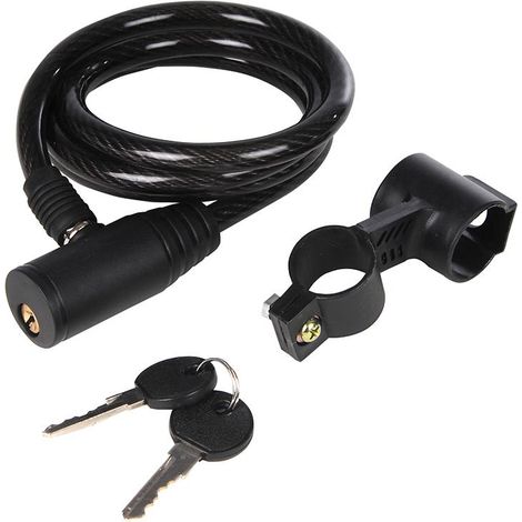 CANDADO BICICLETA CABLE FORRADA LLAVE