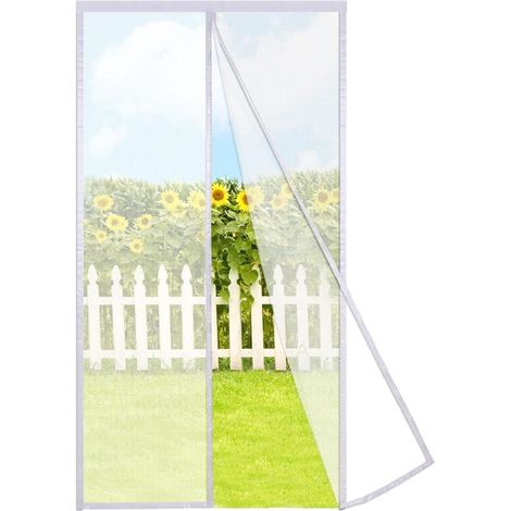 Tenda antizanzare magnetica，a maglia fine più spessa，per porta del balcone，con oltre 34 magneti (1/5)