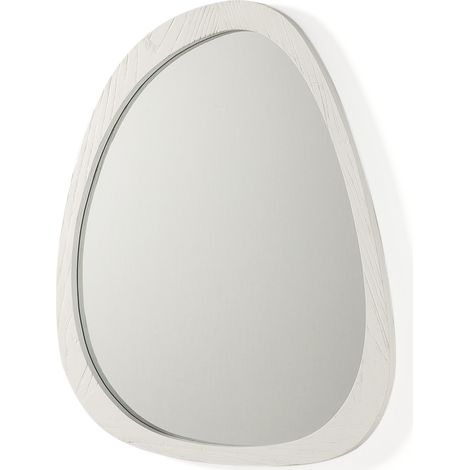 Miroir 81x3x62 Verre/Bois Blanc (1/3)