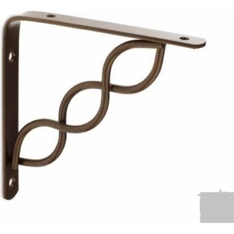 FPLUS escuadra node 14.5 cms gris oscuro , La escuadra decorativa NODE es perfecta para fijar estanterias en superficies de madera y paredes. Este elemento de fijación para estante