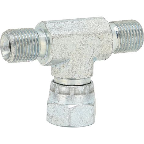 Raccord en T métallique à 3 voies pour pulvérisateur sans air, 1/4 po, pour machine de pulvérisation haute pression (1/5)