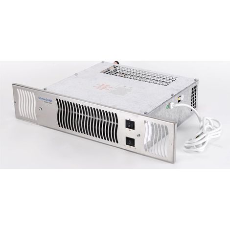 Diamond 500 Central Heating Kitchen Plinth Heater: Stainless Steel Grille Under Cupboard Heater