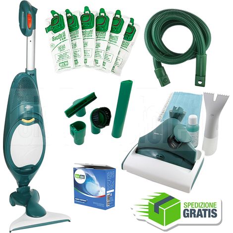 Vorwerk folletto vk 140 rigenerato + kit accessori e kit pulilava (1/2)