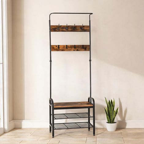 Porte-manteau en metall MDF-Platte der Klasse E1 72 x 34 x 185 cm (1/5)