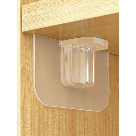 20 Regalstützstifte, selbstklebende Regalclips, robuste Regalstifte, geeignet für Küchenschränke, Bücherregale, Kleiderschrankregale, transparente Schrankregalbefestigungen, für den Heimgebrauch.