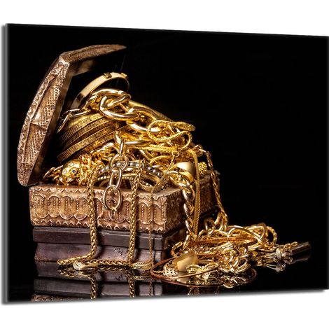 Protector de cristal para encimera 60x52 Dorado (1/5)