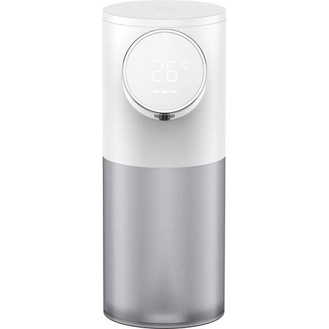 Distributeur de savon automatique (blanc) à affichage numérique, rechargeable par USB, capacité de 320 ml (1/5)