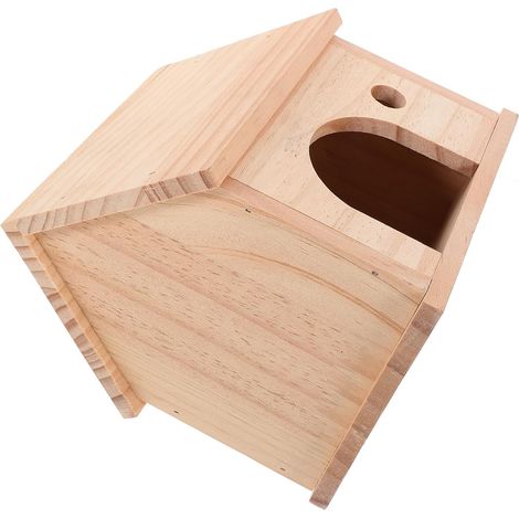 Hamsterhaus aus Holz, kompaktes und elegantes Versteck (1/5)