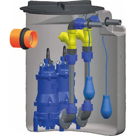 SPERONI DRAINBOX 400 - ECOTRI200T stazione Raccolta 400 LT FOGNA ACQUE NERE